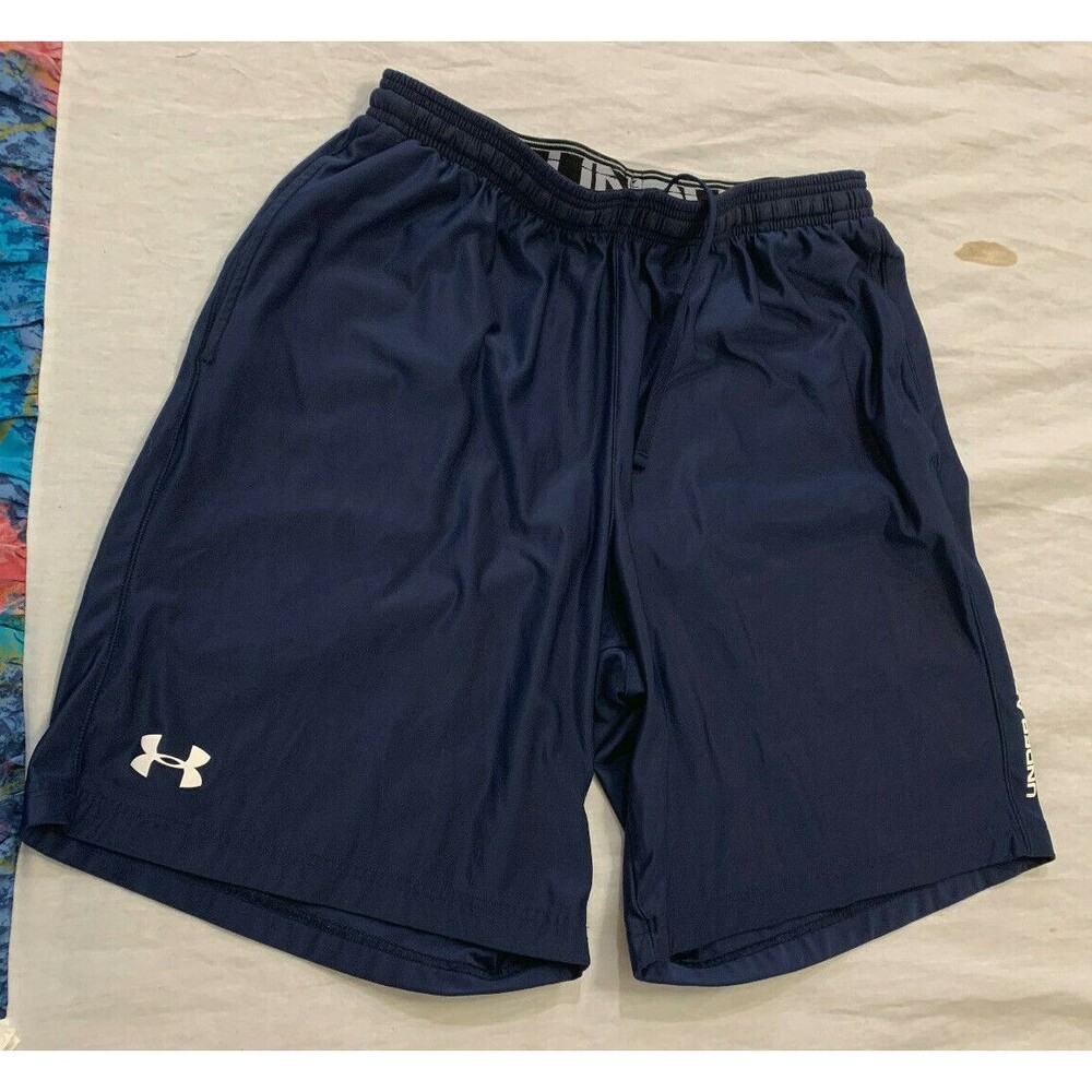 UNDER ARMOUR MENS ATHLETIC LOOSE UNLINED SHORTS SIZE M